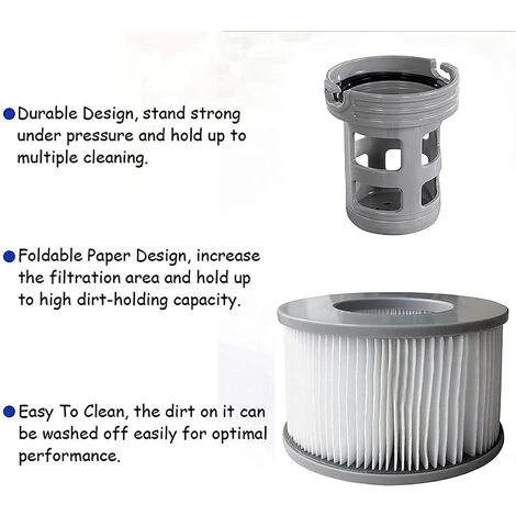 WAHAISON 1 Bases Cartouches Filtrantes Pour Piscines Gonflables MSPA - Adaptateur De Base Vissable Pour Cartouche Filtrante MSPA - Kit De Mise à Niveau - Filtre Pour Sous-marins Et Spa Chauds 4 WAHAISON 1 Bases Cartouches Filtrantes Pour Piscines Gonflables MSPA - Adaptateur De Base Vissable Pour Cartouche Filtrante MSPA - Kit De Mise à Niveau - Filtre Pour Sous-marins Et Spa Chauds – Image 4
