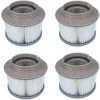 WAHAISON 4 Pièces Mscomft MSPA Cartouches De Rechange De Filtre Pour Tous Les Modèles Whirlpool Spas Swimming Piscine,Cartouches Filtrantes Avec Filet Pour MSpa Les Spas