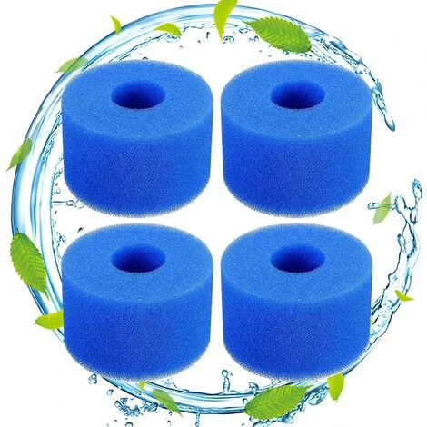 KARTOKNER Lot De 4 Filtres De Piscine En Mousse Filtre Pour Intex Type S1 - Filtre En Mousse Pour Spa, Piscine - Réutilisables Et Lavables - éponge De Filtration De Type S1 1 KARTOKNER Lot De 4 Filtres De Piscine En Mousse Filtre Pour Intex Type S1 - Filtre En Mousse Pour Spa, Piscine - Réutilisables Et Lavables - éponge De Filtration De Type S1