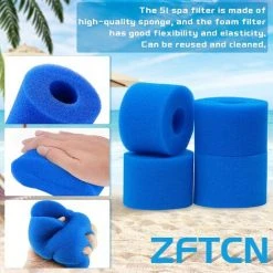 KARTOKNER Lot De 4 Filtres De Piscine En Mousse Filtre Pour Intex Type S1 - Filtre En Mousse Pour Spa, Piscine - Réutilisables Et Lavables - éponge De Filtration De Type S1 6 KARTOKNER Lot De 4 Filtres De Piscine En Mousse Filtre Pour Intex Type S1 - Filtre En Mousse Pour Spa, Piscine - Réutilisables Et Lavables - éponge De Filtration De Type S1 -Pompe et filtre de piscine Soldes 67167210 2
