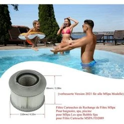 KARTOKNER 4 Pièces Mscomft MSPA Cartouches De Rechange De Filtre Pour Tous Les Modèles Whirlpool Spas Swimming Piscine,Cartouches Filtrantes Avec Filet Pour MSpa Les Spas 6 KARTOKNER 4 Pièces Mscomft MSPA Cartouches De Rechange De Filtre Pour Tous Les Modèles Whirlpool Spas Swimming Piscine,Cartouches Filtrantes Avec Filet Pour MSpa Les Spas -Pompe et filtre de piscine Soldes 67167942 2