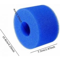ECHOO Lot De 8 Filtres En Mousse De Type S1, Spa Pour Intex S1, Réutilisables, Pour Piscine De Type S1, Pour Piscine, Aquarium, Spa. -Pompe et filtre de piscine Soldes 67269414 2
