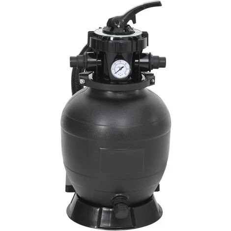TRUE DEAL Filtre à Sable De Piscine Avec Vanne 6 Voies Noir 4 TRUE DEAL Filtre à Sable De Piscine Avec Vanne 6 Voies Noir – Image 4