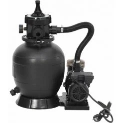 TRUE DEAL Filtre à Sable De Piscine Avec Vanne 6 Voies Noir -Pompe et filtre de piscine Soldes 67301879 3