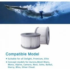 TANèTUE Lot De 2 Filtres De Rechange Pour Mspa FD2089 - Pompe à Cartouche Pour Piscines, Sous-Marins Chauds Et Spa 9 TANèTUE Lot De 2 Filtres De Rechange Pour Mspa FD2089 - Pompe à Cartouche Pour Piscines, Sous-Marins Chauds Et Spa -Pompe et filtre de piscine Soldes 67428471 5