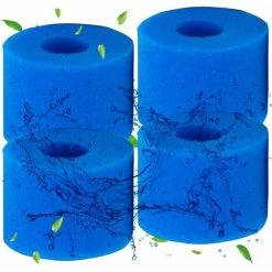 Cisea Éponge Filtrante Type S1 Filtres De Piscine En Mousse, Cartouche Filtrante RéUtilisable Pour Intex Type S1, Mousse Pour Piscine, Aquarium, Spa(4 Pièces)