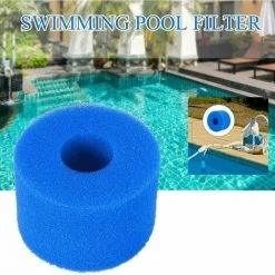ECHOO 6 Pièces Éponge Filtrante Type S1, Cartouche De Filtre En Mousse, Mousse Pour Filtre Piscine, Réutilisables Et Lavables, Filtre En Mousse Pour Spa, Piscine, Jacuzzi -Pompe et filtre de piscine Soldes 67594697 4