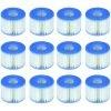 ENLENK Intex S1 29001E Lot De 12 Cartouches De Piscine PureSpa Type S1 Faciles à Installer (12 Filtres) Bleu