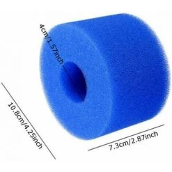 ENLENK 8 Pièces Éponge Filtrante Type S1, Cartouche De Filtre En Mousse, Mousse Pour Filtre Piscine, Réutilisables Et Lavables, Filtre En Mousse Pour Spa, Piscine, Jacuzzi