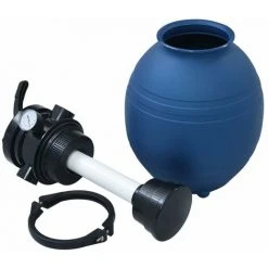 LangRay Maison & Jardin Filtre à Sable Pour Piscine Avec Vanne 4 Positions Bleu 300 Mm 8 LangRay Maison & Jardin Filtre à Sable Pour Piscine Avec Vanne 4 Positions Bleu 300 Mm -Pompe et filtre de piscine Soldes 68278699 4