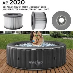 YOOUYIDA Lot De 8 Filtres De Rechange Pour MSPA FD2089- Cartouche Filtrante Pour Piscine Gonflable MSPA - Version Améliorée - Convient Pour Tous Les Actuels, Filtres De Rechange -Pompe et filtre de piscine Soldes 68297644 3