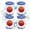 QERSTA 4 Cartouches De Filtre De Piscine Type II - For Bestway De Type Ii - Convient Pour Bestway 58383 58387 - Cartouche Filtrante Pour Piscine Bestway 530/800 Gal/h.